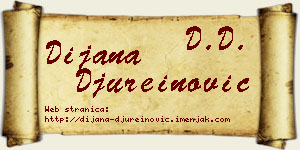 Dijana Đureinović vizit kartica